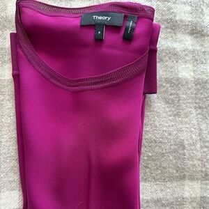 Theory Women's Blouse in Vibrant Magenta